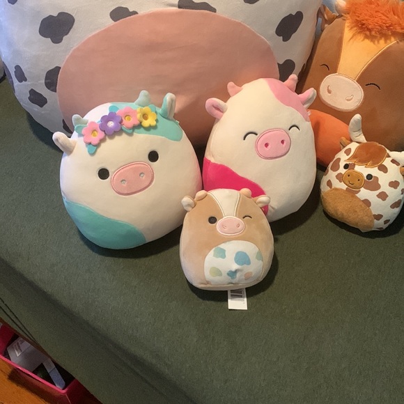 Rare cow squishmallow bundle , 8 cows, ultra rare tuluck !! 20 inch Colin ! - Picture 3 of 5